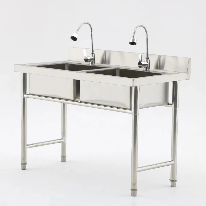 Commercial Kitchen Double Sink - Commercial Kitchen Equipment Restaurant Commercial Sink