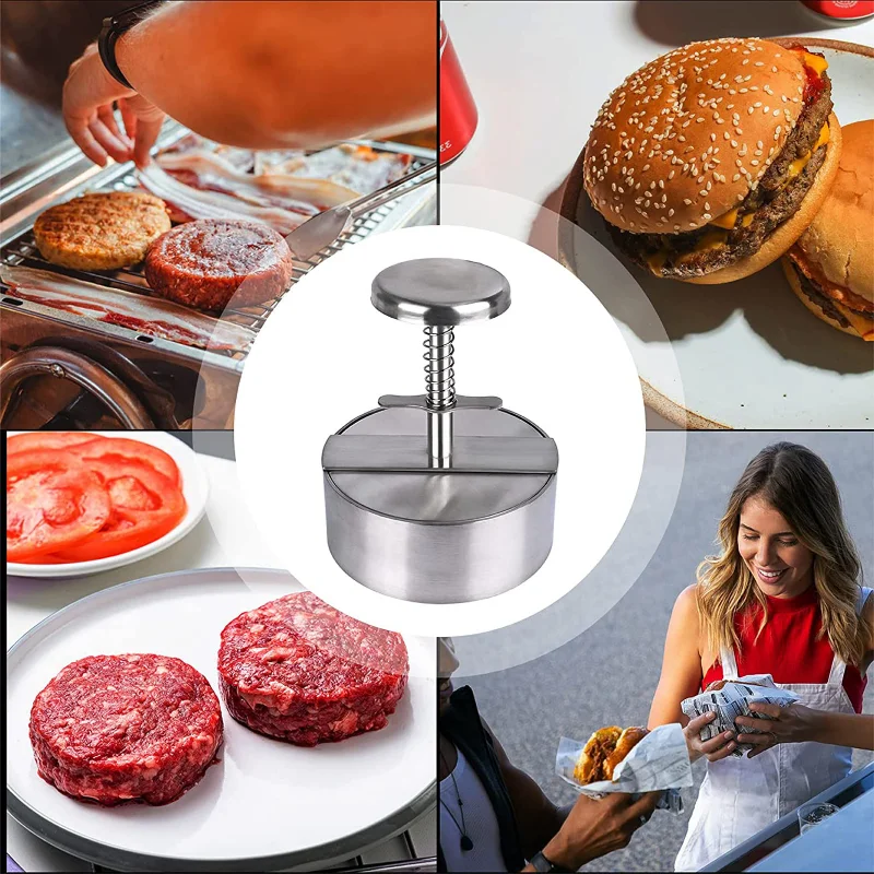 Commercial Kitchen Products - Hamburger Patty Maker Press 304 Stainless