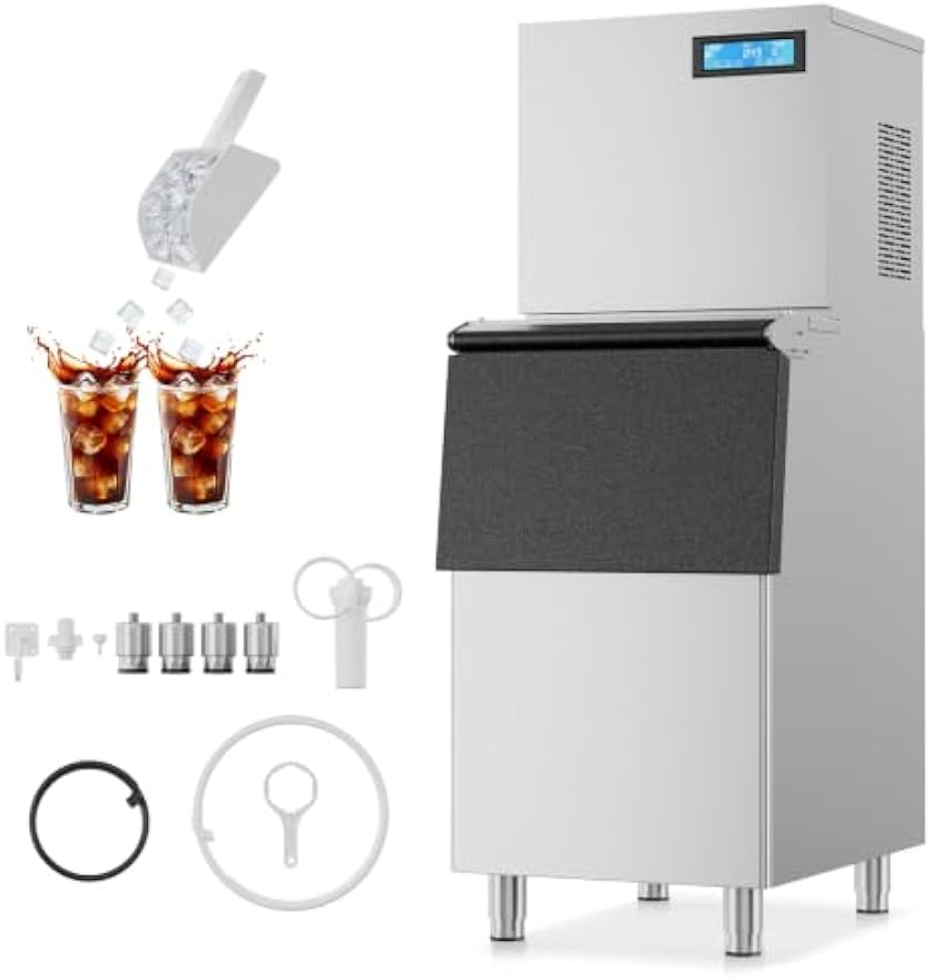 Commercial Ice Maker - Commercial Ice Maker Machine 600LB/24H AC110V/60Hz
