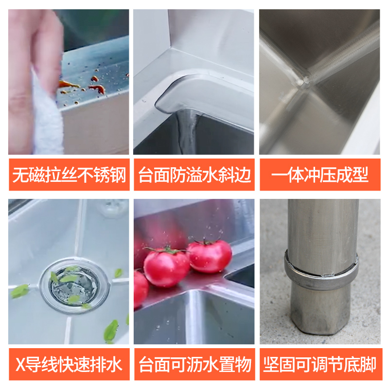 Commercial stainless steel sin - Commercial Kitchen Double Sink ulasan dan harga