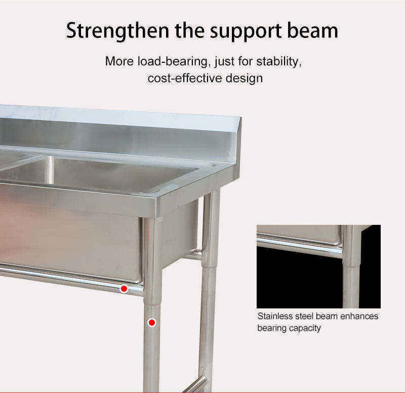 Singapore Hot Selling  Standar - Commercial Kitchen Double Sink ulasan dan harga