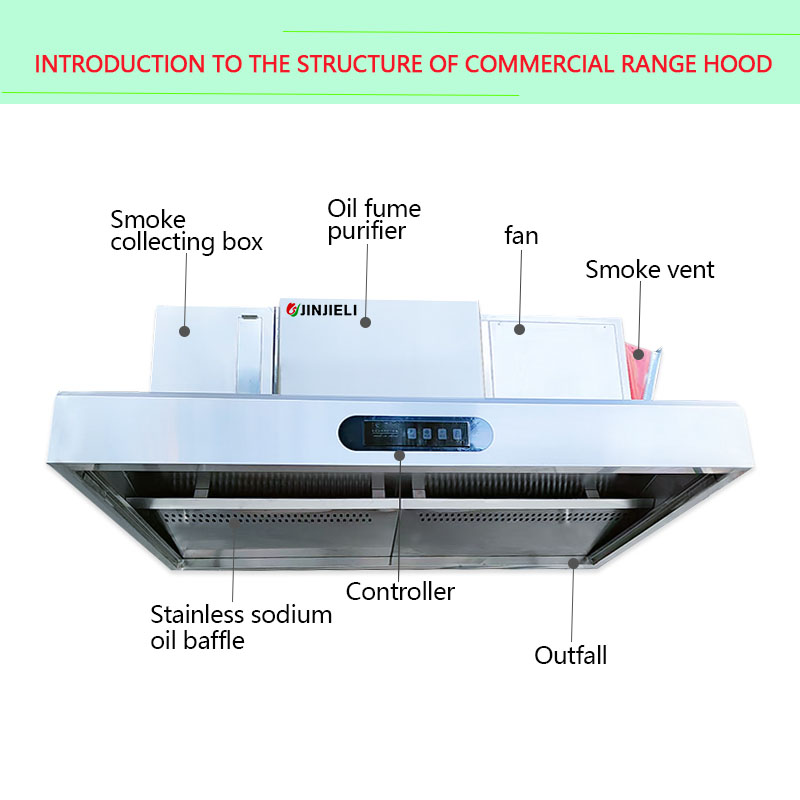 Over 98% Fume Removal Rate Ele - Commercial Kitchen Chimney ulasan dan harga