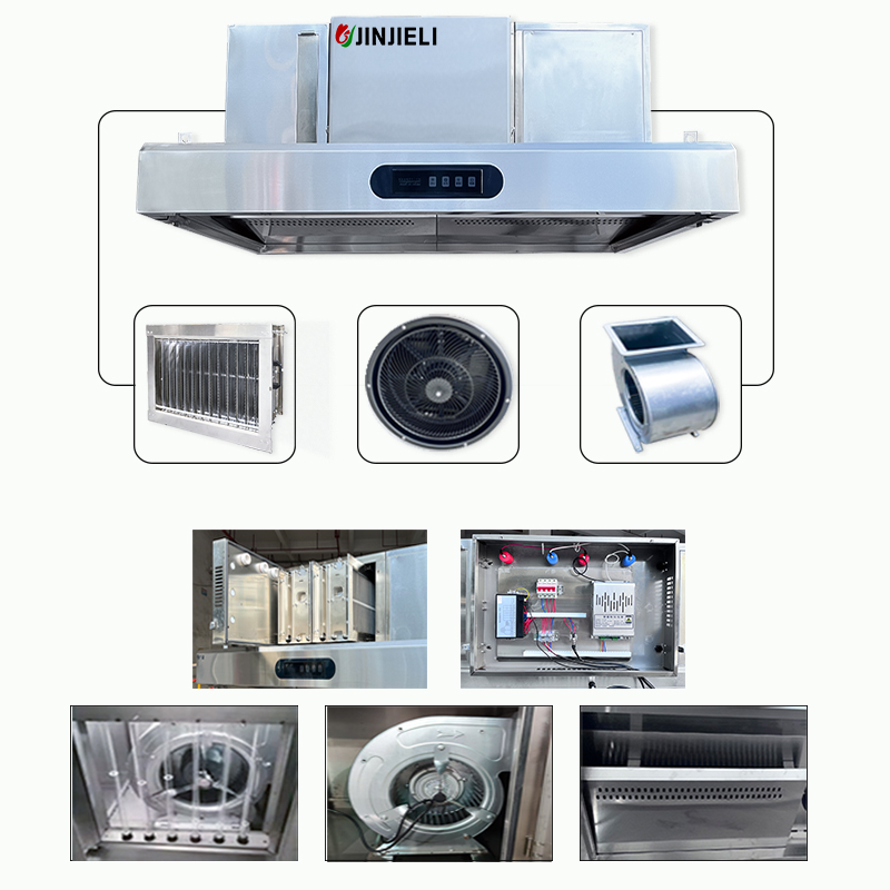Over 98% Fume Removal Rate Ele - Commercial Kitchen Chimney ulasan dan harga