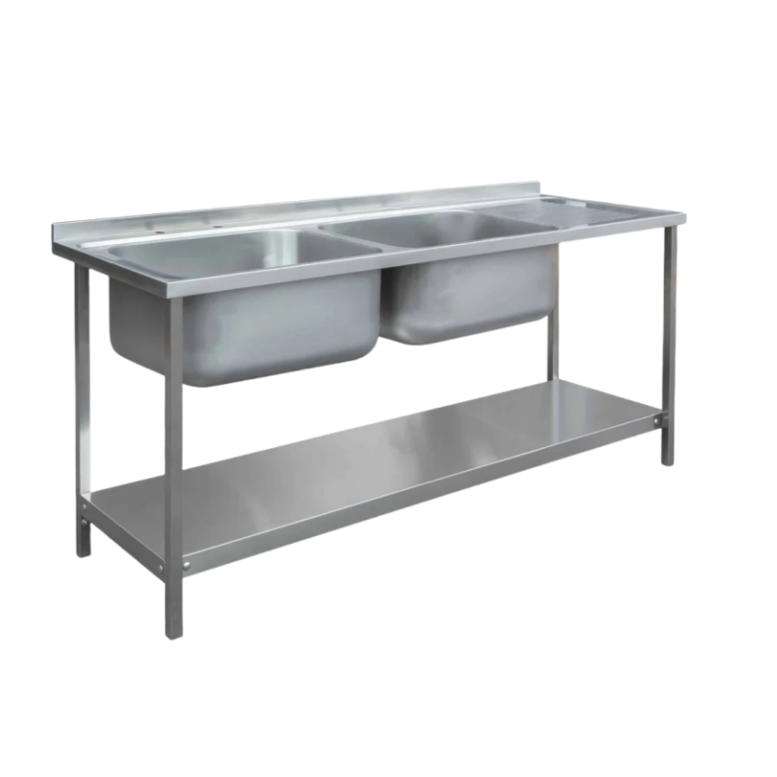 Commercial Restaurant Kitchen  - Commercial Kitchen Double Sink ulasan dan harga