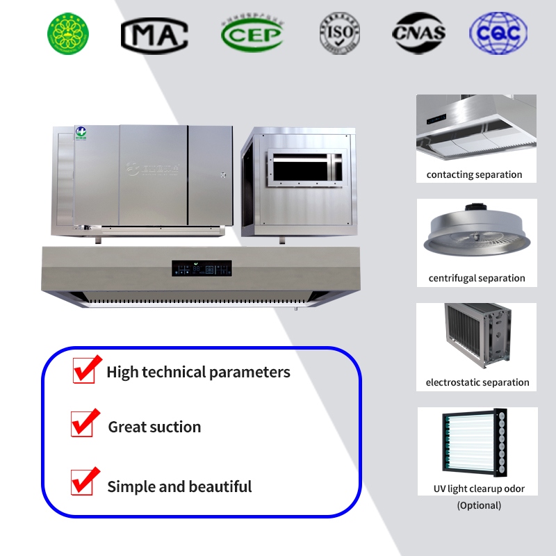 Electrostatic Commercial Exhau - Commercial Kitchen Chimney ulasan dan harga