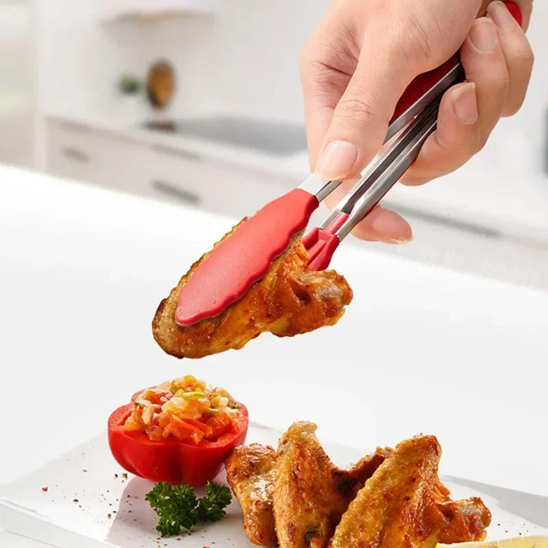 7 Inch Non-Slip Food Tongs Cre - Commercial Kitchen Cooking ulasan dan harga