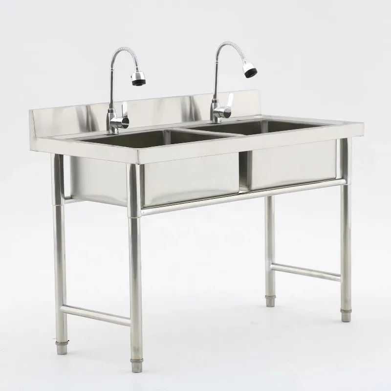 Commercial Kitchen Equipment R - Commercial Kitchen Double Sink ulasan dan harga