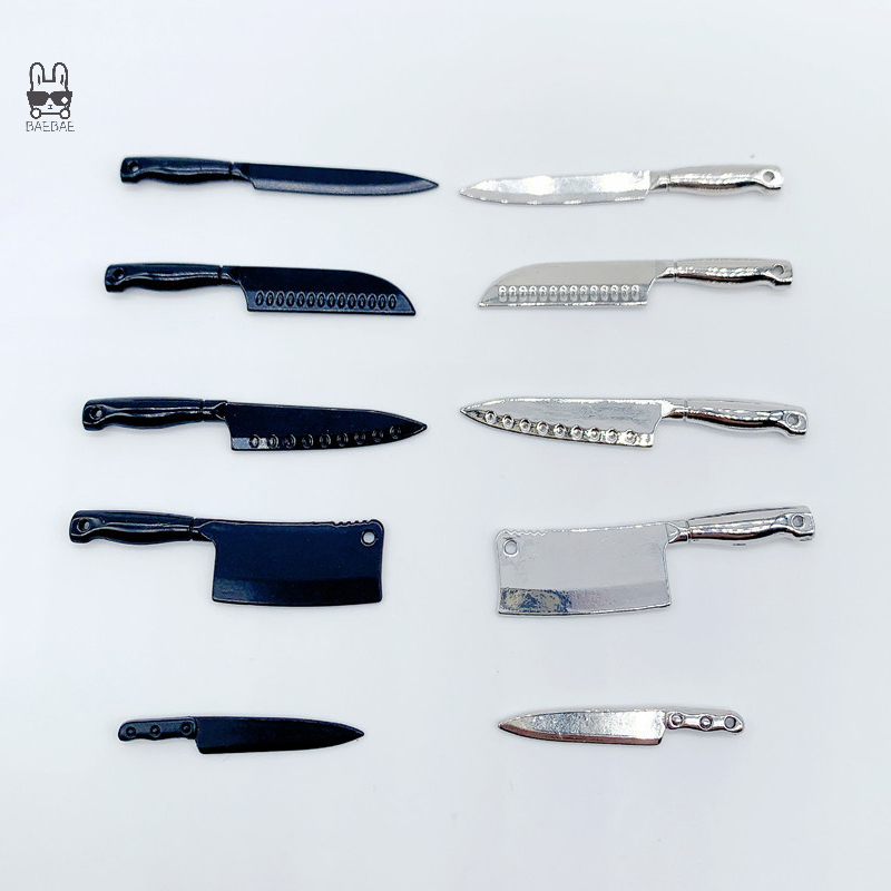 1/12 Dollhouse Mini Knives Mod - Commercial Kitchen Cooking ulasan dan harga