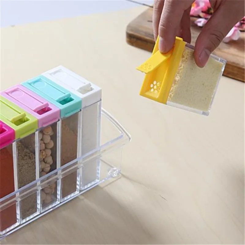 Transparent Seasoning Six Grid - Commercial Kitchen Items ulasan dan harga