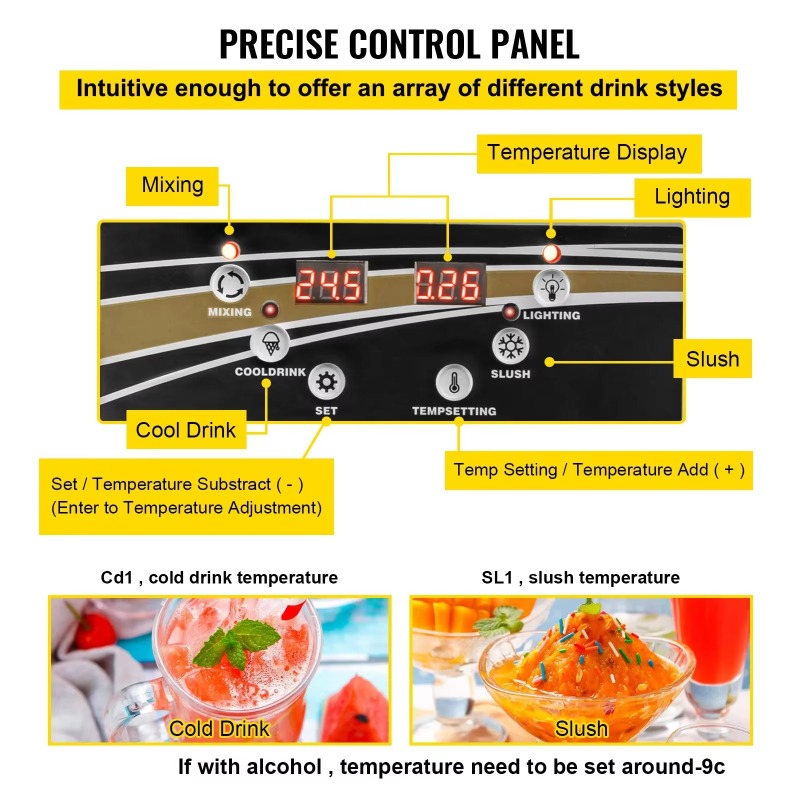 2026VEVOR Commercial Slushy Ic - Commercial Ice Maker ulasan dan harga