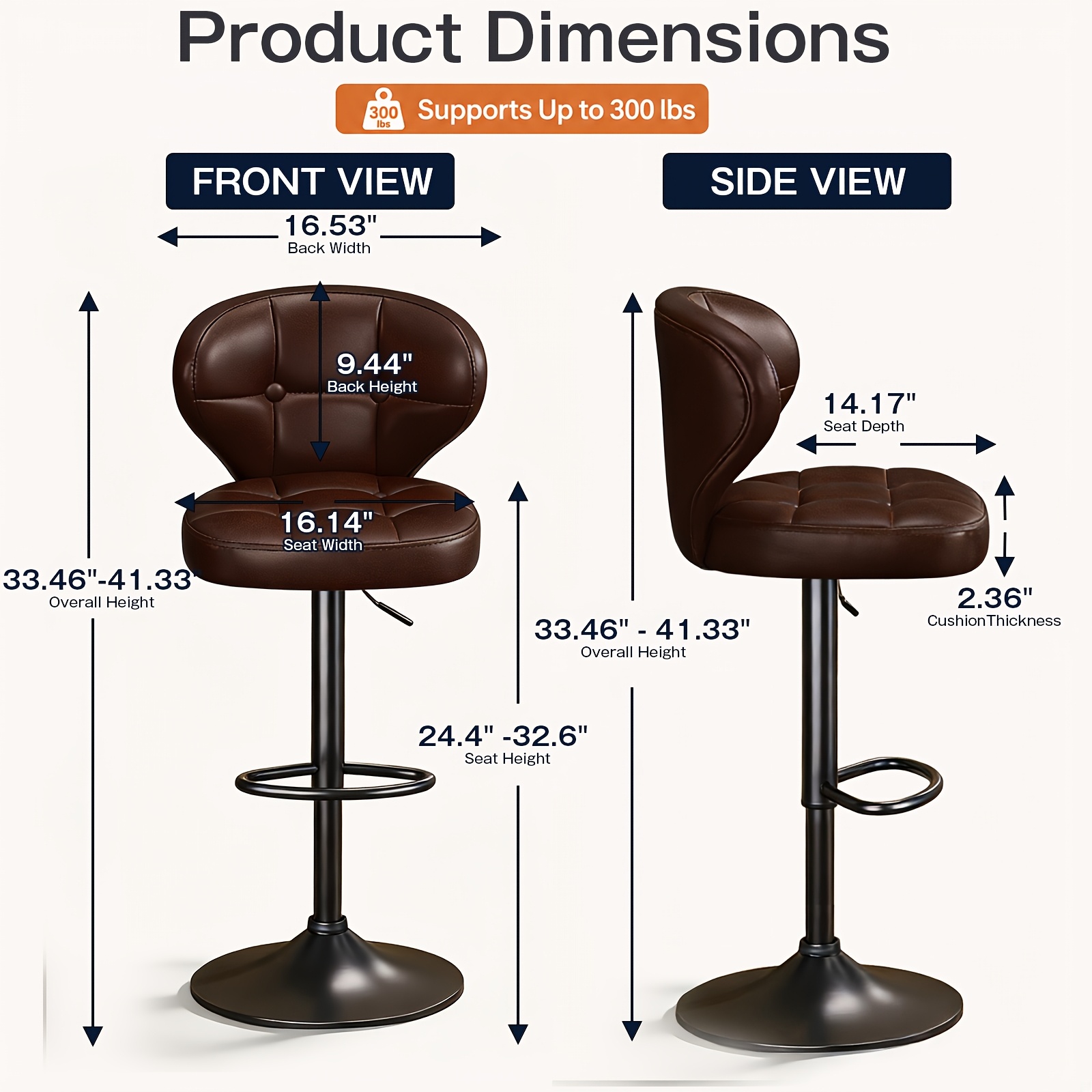 Swivel Height Adjustable Bar S - Commercial Kitchen Counter ulasan dan harga