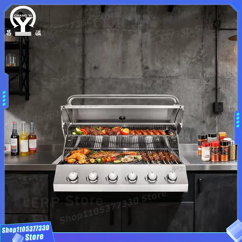 CE 6-Burners Household/Commerc - Commercial Kitchen Cooking ulasan dan harga