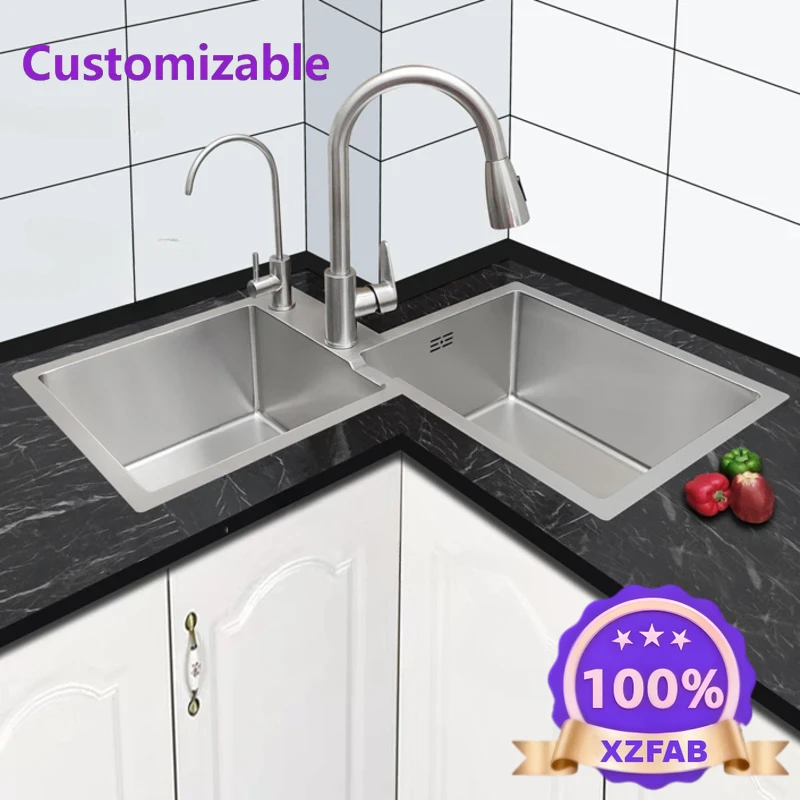 Factory Direct 2026 Long - las - Commercial Kitchen Double Sink ulasan dan harga