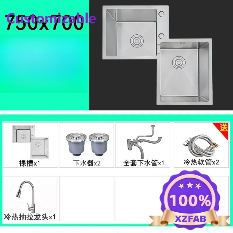 Factory Direct 2026 Long - las - Commercial Kitchen Double Sink ulasan dan harga