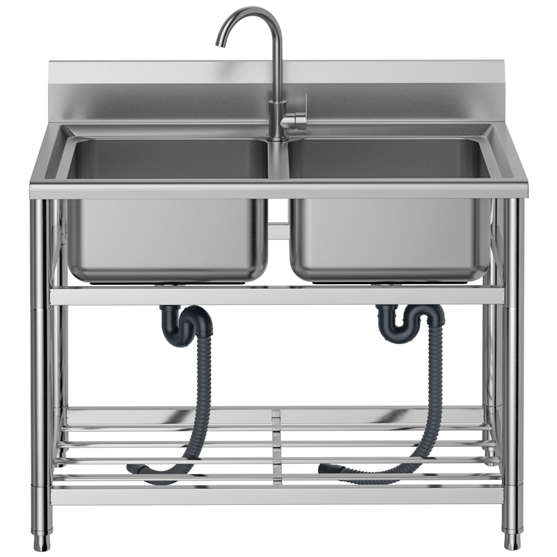 2026-stainless steel pool kitc - Commercial Kitchen Double Sink ulasan dan harga