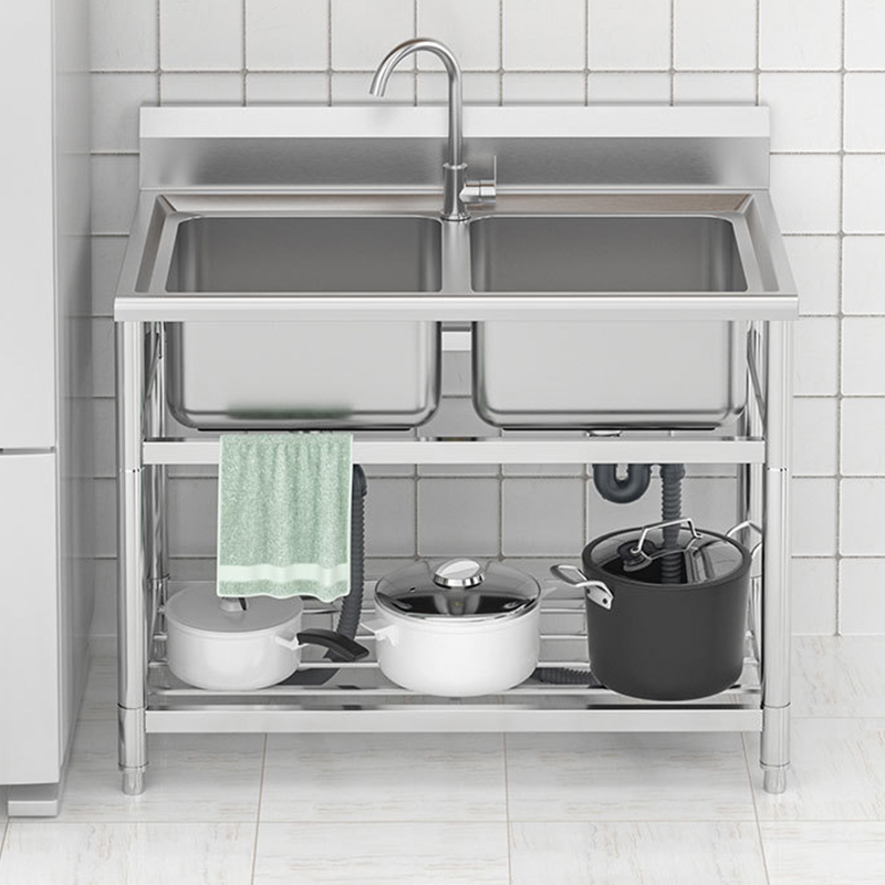 2026-stainless steel pool kitc - Commercial Kitchen Double Sink ulasan dan harga