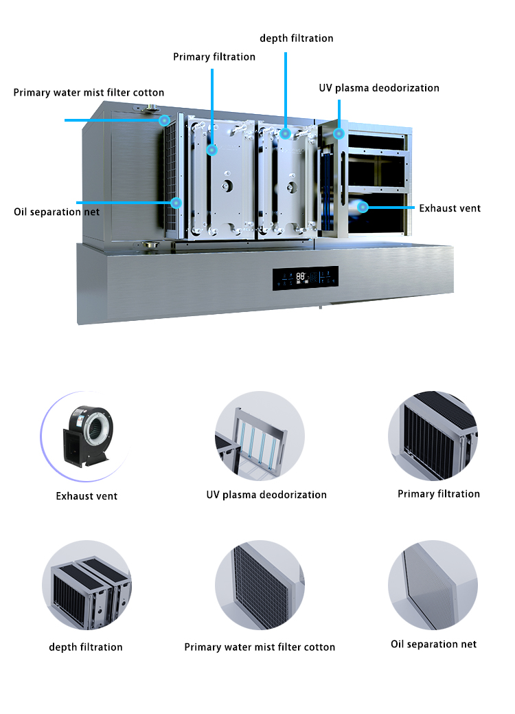Standard stainless steel range - Commercial Kitchen Chimney ulasan dan harga