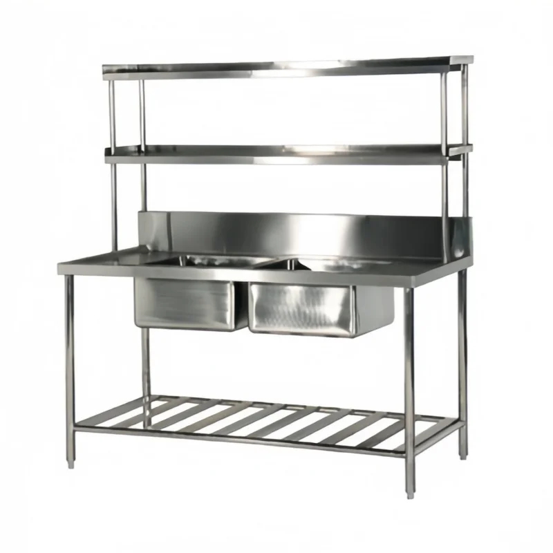 Sink Double Bowl Commercial St - Commercial Kitchen Double Sink ulasan dan harga