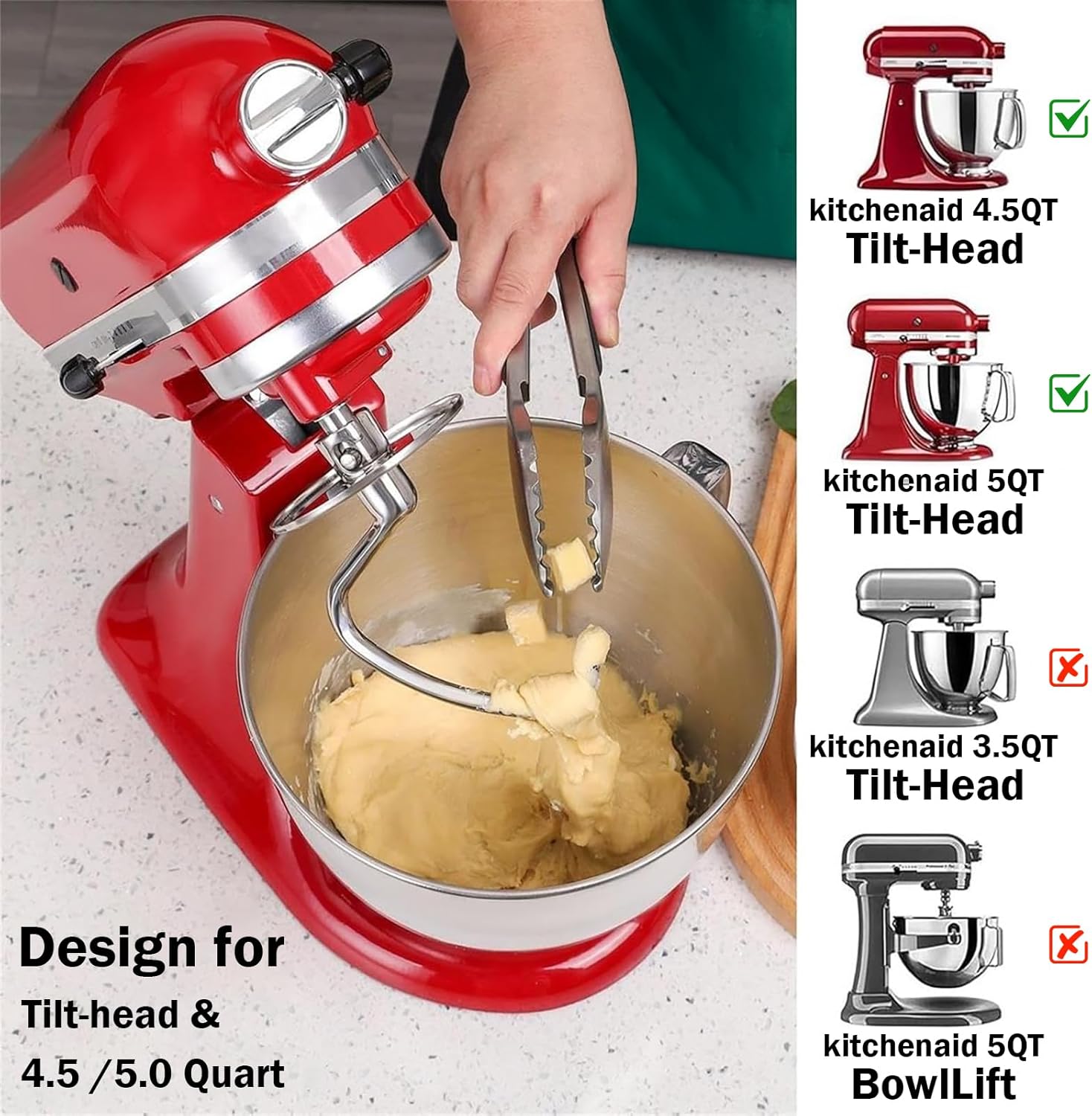Stainless Steel Dough Hook Wit - Commercial Kitchen Units ulasan dan harga