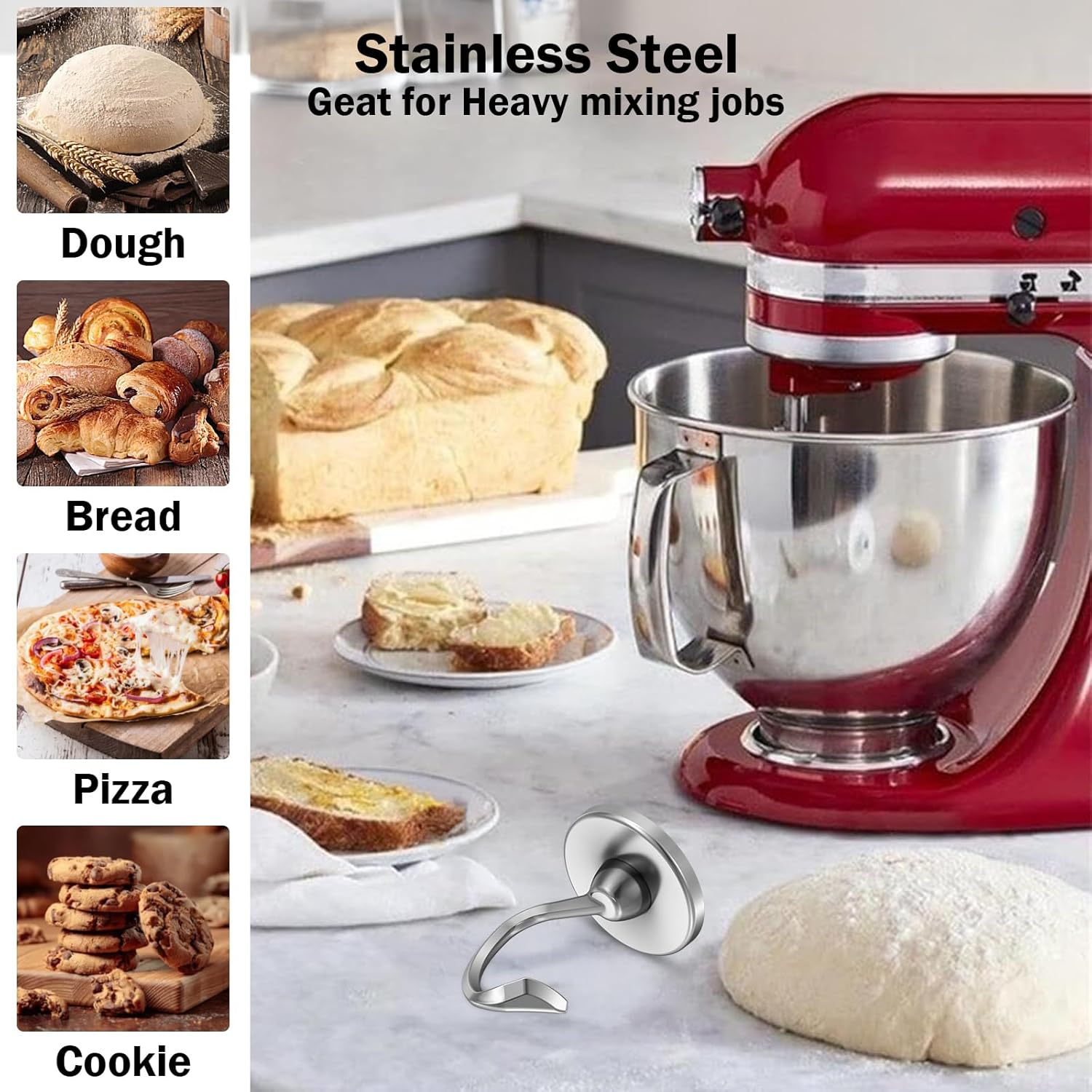 Stainless Steel Dough Hook Wit - Commercial Kitchen Units ulasan dan harga