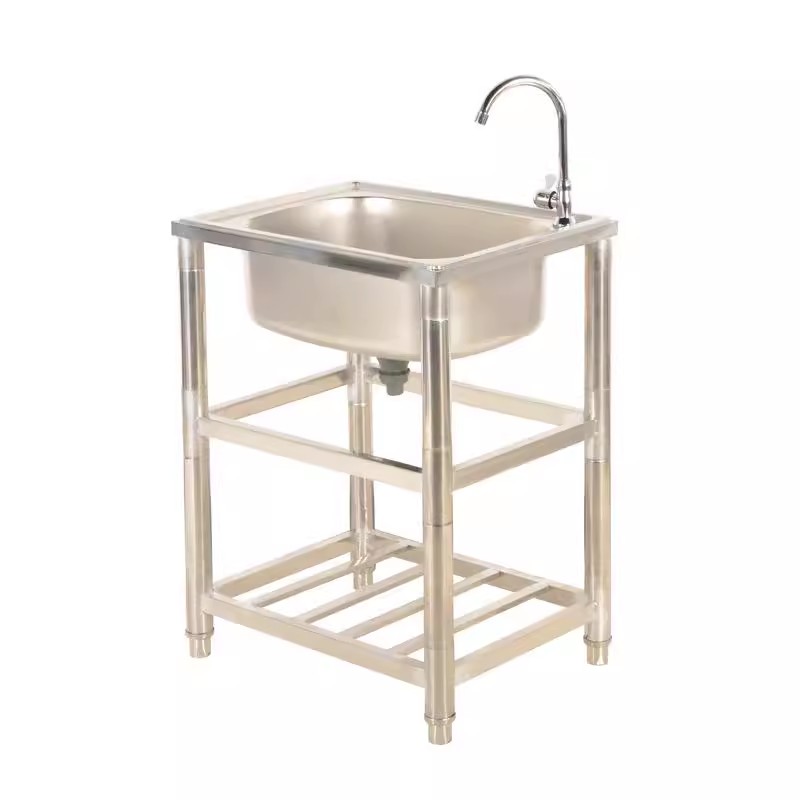 82*48*80cm double Stainless st - Commercial Kitchen Double Sink ulasan dan harga