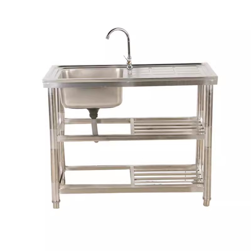 82*48*80cm double Stainless st - Commercial Kitchen Double Sink ulasan dan harga