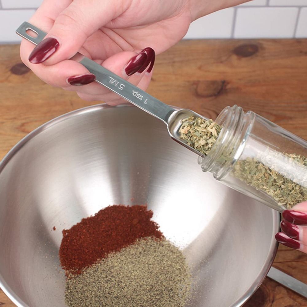6Pcs Stainless Steel Measuring - Commercial Kitchen Products ulasan dan harga