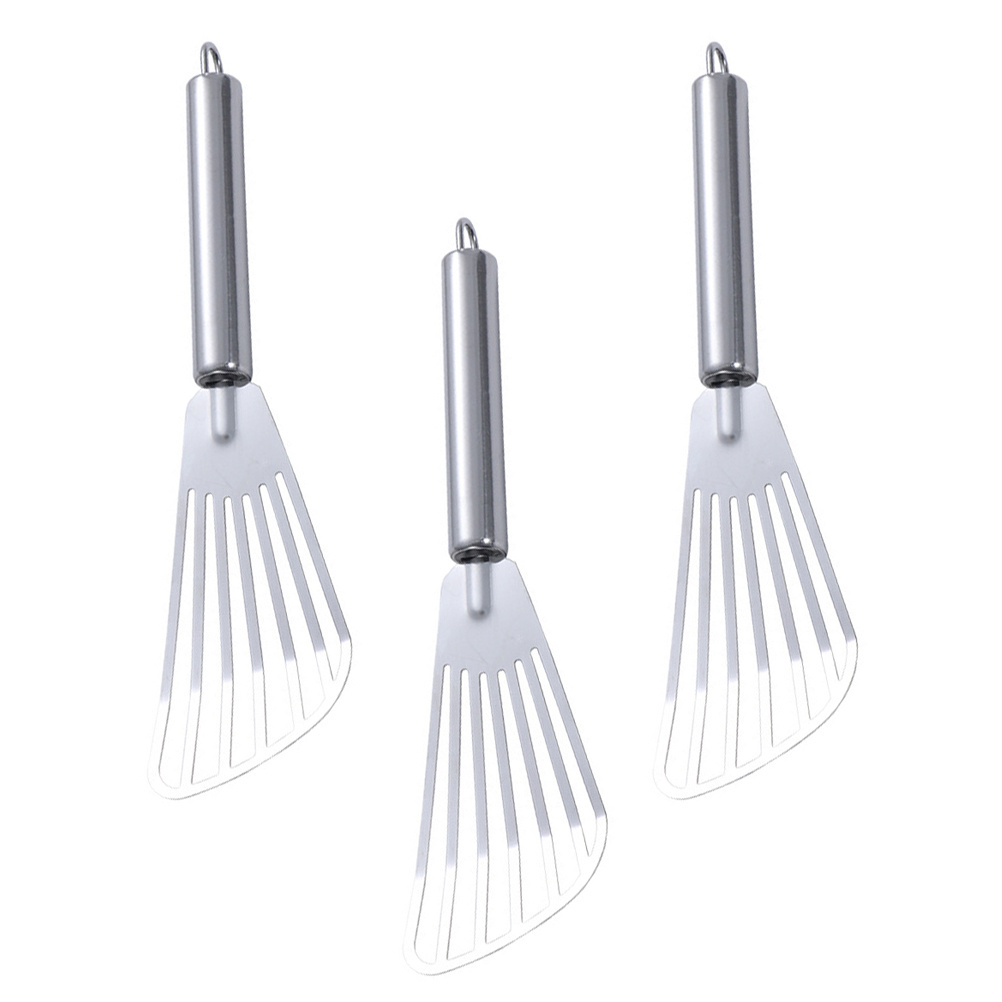 3pcs Stainless Steel Spatula F - Commercial Kitchen Cooking ulasan dan harga
