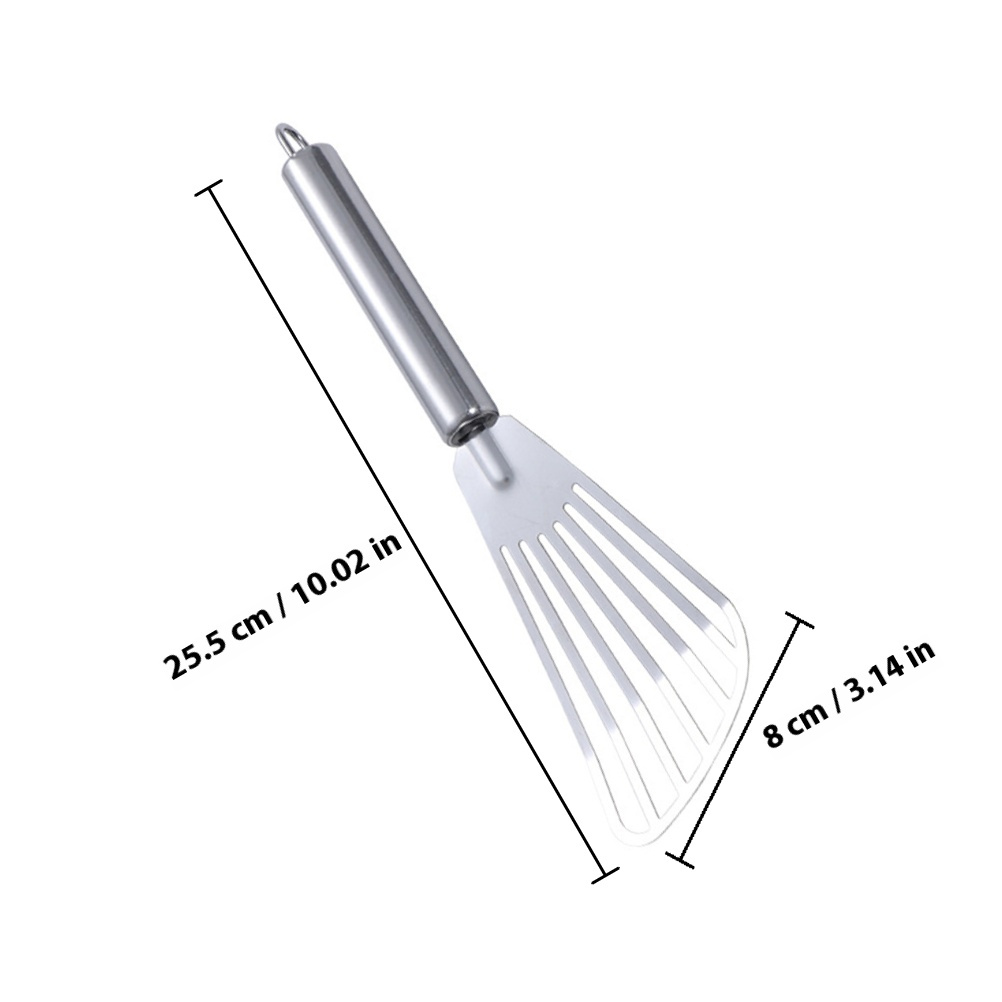 3pcs Stainless Steel Spatula F - Commercial Kitchen Cooking ulasan dan harga