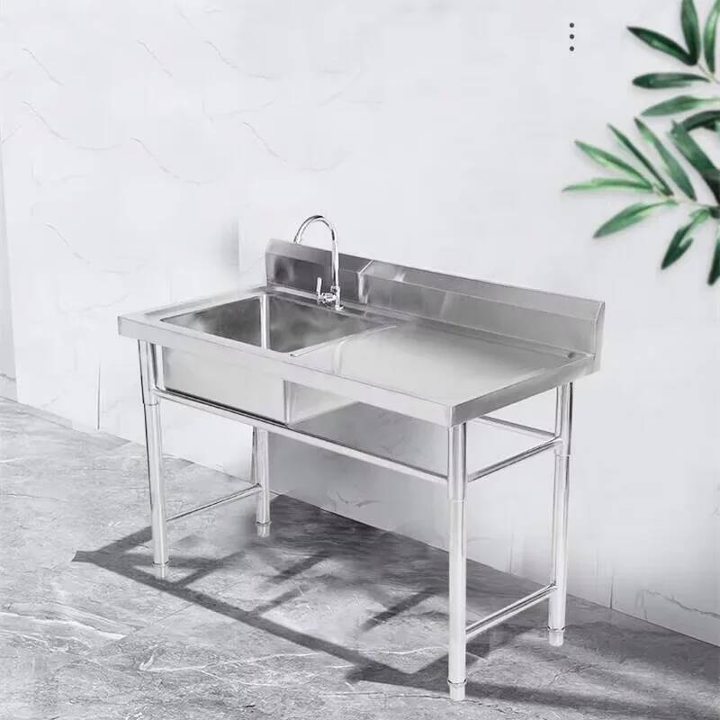 Basin Commercial Integrated St - Commercial Kitchen Double Sink ulasan dan harga