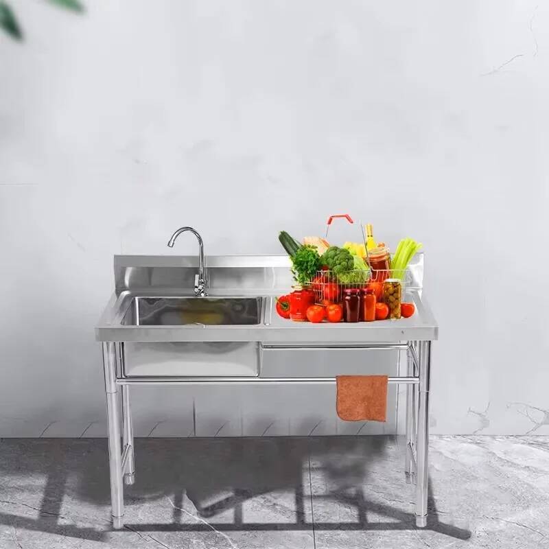 Basin Commercial Integrated St - Commercial Kitchen Double Sink ulasan dan harga